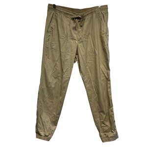 Gap Men’s Twill Tan Joggers Size Large Wardrobe Staple Business Casual Normcore